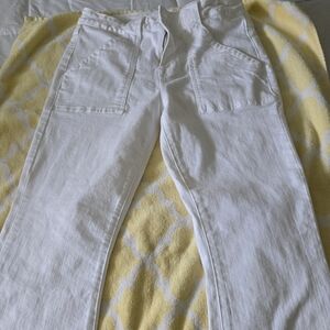 Frame Le Crop Mini White Jeans